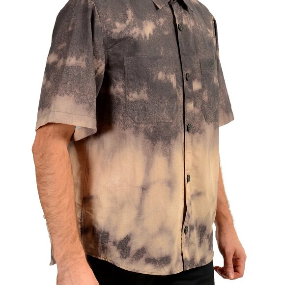 Hugo Boss Men's "Eratino" Multi-Color Short Sleeve Casual Shirt US L IT 52 - Picture 2 of 6